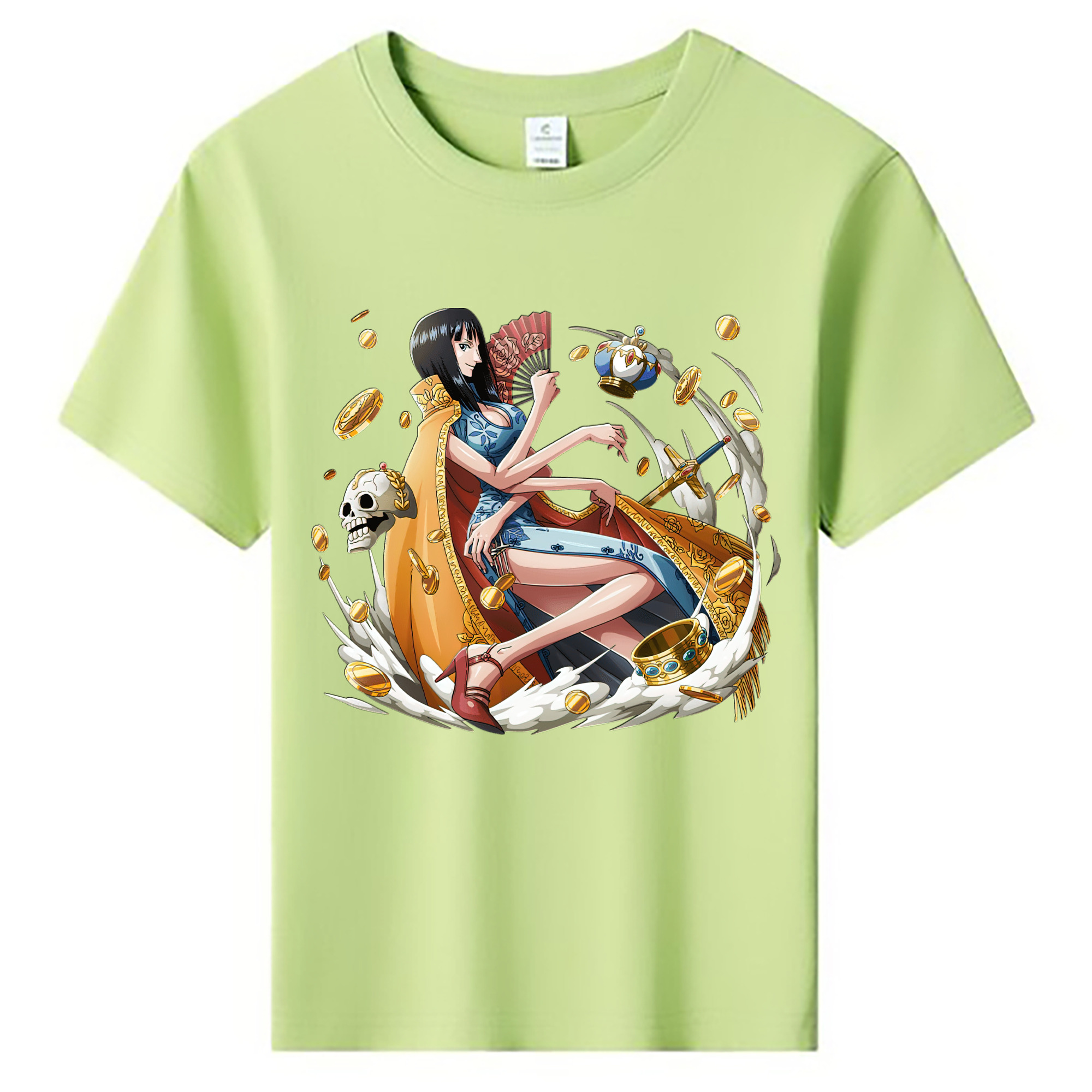 （画像用） ワンピース ニコ・ロビン ONE PIECE Nico Robin 綿100％キッズTシャツ（フロントプリント）